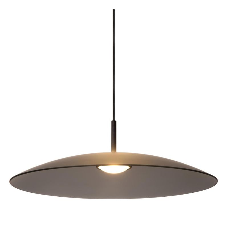 Lucide MENGA - Závesné svietidlo - Ø 60 cm - LED Rozm. - 1x18,6W 2700K - Smoke Grey